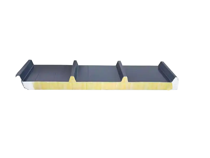 Fire rated rock wool mineral wool sandwich panel with PIR side sealing for roof
